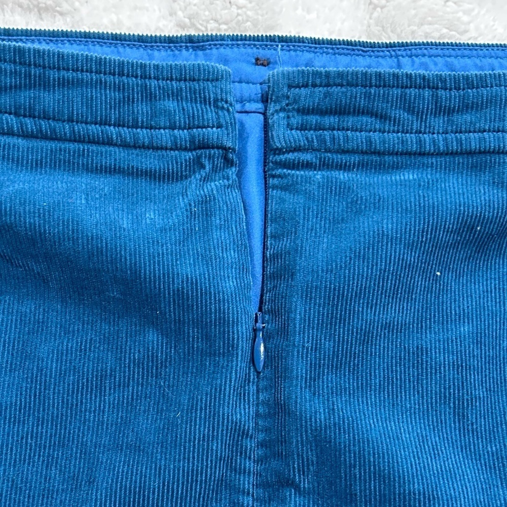 J. Crew Blue Button-Front Mini Skirt - Picture 8 of 13